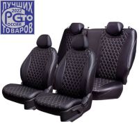 Чехлы Премиум Экокожа Байрон Ромб на Chevrolet Lacetti Чехлы Премиум Экокожа Байрон Ромб на Chevrolet Lacetti