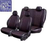 Чехлы Премиум Экокожа Байрон Ромб на Chevrolet Lacetti Чехлы Премиум Экокожа Байрон Ромб на Chevrolet Lacetti