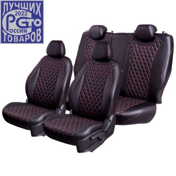 Чехлы Премиум Экокожа Байрон Ромб на Chevrolet Lacetti Чехлы Премиум Экокожа Байрон Ромб на Chevrolet Lacetti