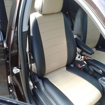 Авточехлы Автопилот Черный бежевый цвет